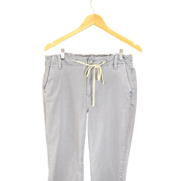 New Paige Christy Drawstring Waist Cropped Pants - Vintage Salt Blue 29 Casual - Picture 5 of 16